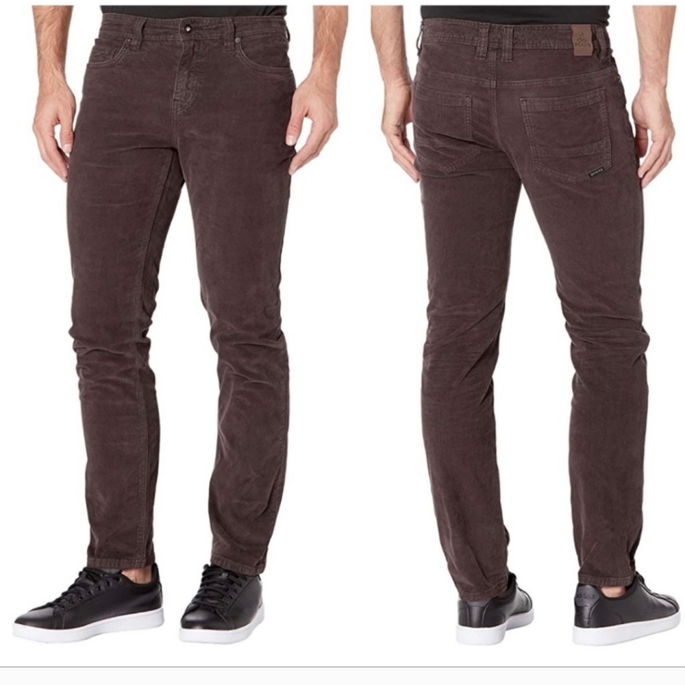 Prana Sustainer Corduroy Pants Men’s Size 38x 30 Long Organic Cotton Brown